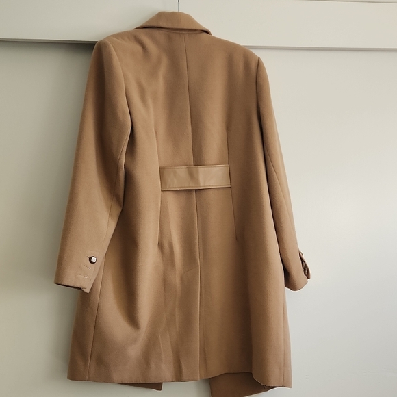Cabi Camel Wool Blend Coat Double Breasted Classic Knee Length - Picture 6 of 10
